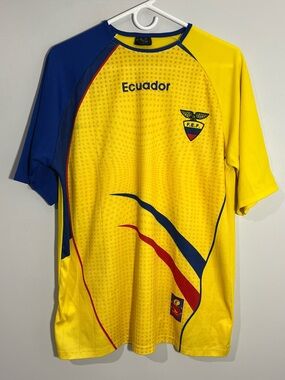 Drako Ecuador FEF National Team Yellow Soccer Jersey Adult One Size (Medium)